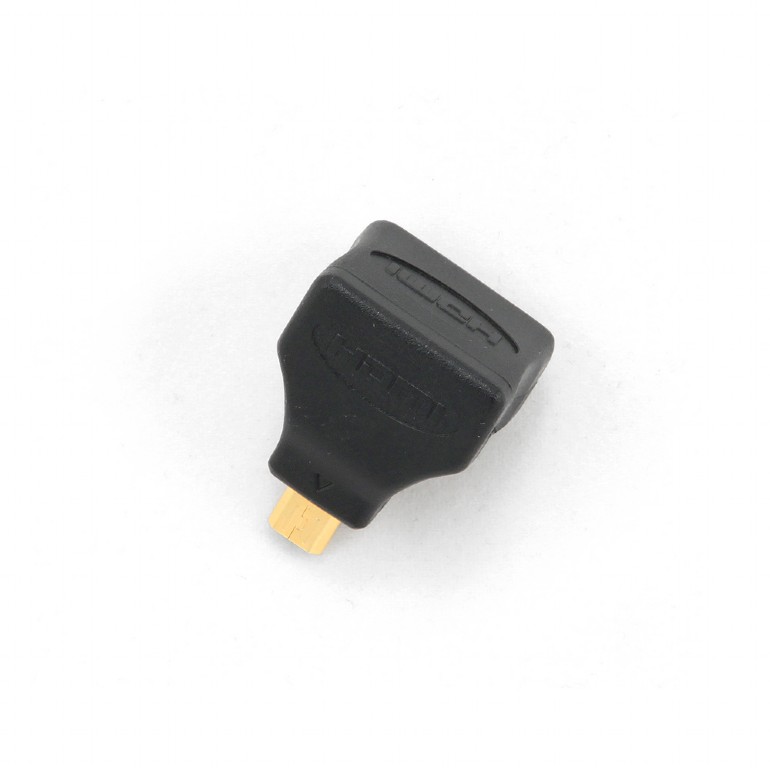 Переходник HDMI (f) - microHDMI (m) (A-HDMI-FDML, угловой, с позолоченными контактами, black) Cablexpert