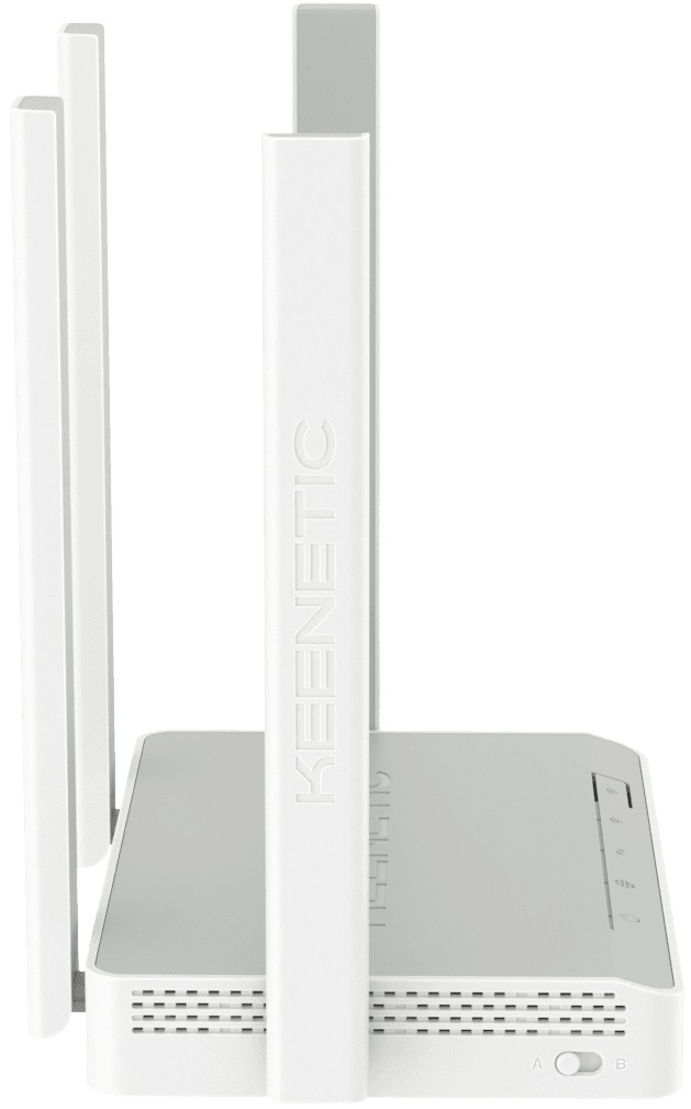 Роутер Keenetic Speedster (KN-3012) (300/867Mbps, 2.4/5GHz, 4 ports, 1000Mbps, 4 внешние несъёмные антенны 5dBi, white-grey)