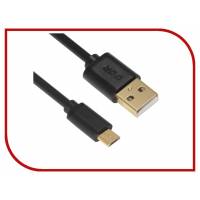 Кабель USB 2.0 Am - micro USB 0.75m (с позолоченными контактами, black) BEHPEX