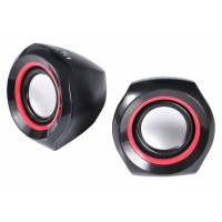Колонки Oklick OK-206 (2х2W, USB, black-red)