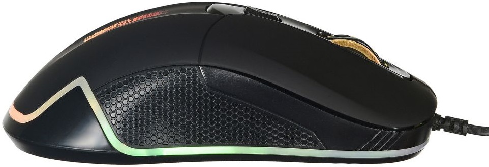 Мышь Oklick RACER 965G (USB, optical, 2400dpi, игровая, подсветка, soft-touch, 1.5m, black)