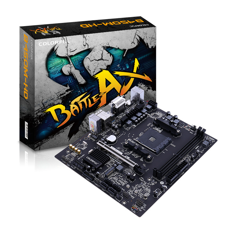 Материнская плата Colorful BATTLE-AX B450M-HD V14 (AM4, mATX) RTL