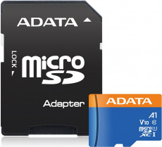 Карта памяти SDHCmicro Card 32GB ADATA (AUSDH32GUICL10A1-RA1, Class 10, UHS-I, 100/25MB/s, адаптер SD)