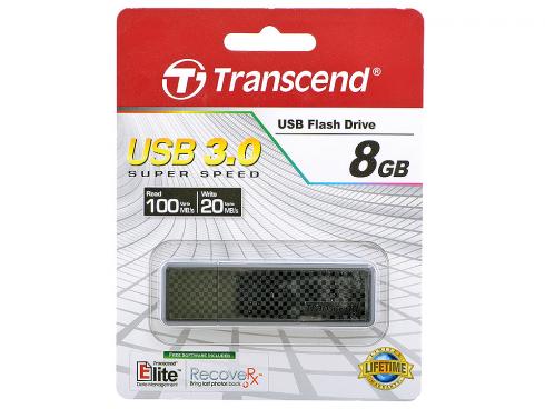 Флеш накопитель USB 3.0 8Gb Transcend JetFlash 780 (TS8GJF780, 100Mb/s, black)