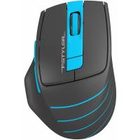 Мышь беспроводная A4Tech Fstyler FG30S (optical, 2000dpi, AA, бесшумный клик, grey-blue)