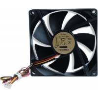 Вентилятор Gembird FANCASE2 (90x90x25mm, sleeve, 2800rpm, 3pin, black) OEM
