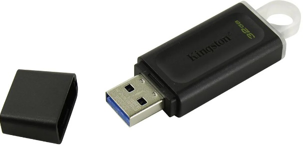 Флеш накопитель USB 3.2 32Gb Kingston DT Exodia (DTX/32GB, black)