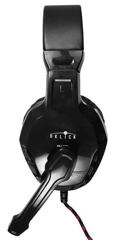 Наушники Oklick PHOENIX HS-L320G (полноразмерные закрытые, с микрофоном, регулятор, игровые, 1.9m, black-red)
