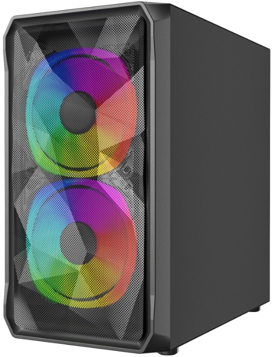 Корпус Powercase Mistral Micro A3B ARGB (CMMAB-A3) (без БП, mATX, USB3.0, 3x ARGB Fan, black)