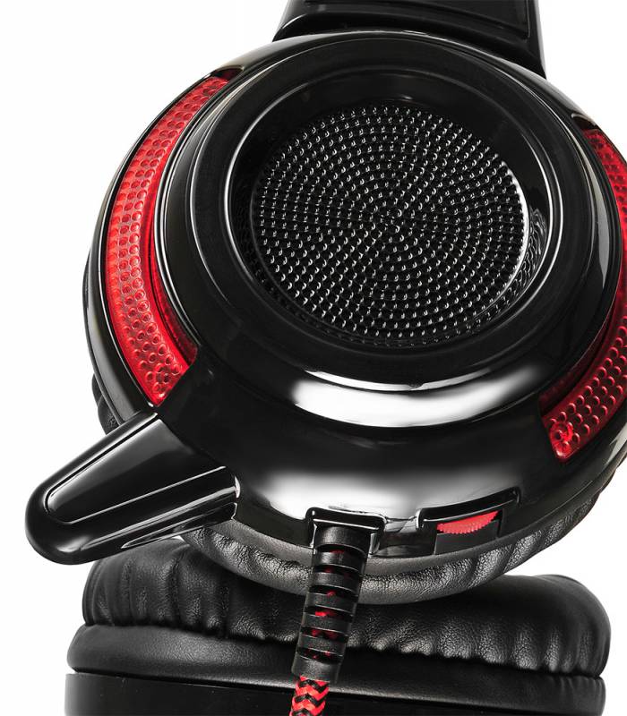 Наушники Oklick ARMAGEDDON HS-G300 (полноразмерные закрытые, с микрофоном, регулятор, игровые, 2.3m, black-red)