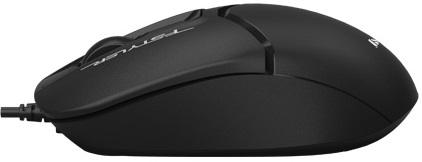 Мышь A4Tech Fstyler FM12S (USB, optical, 1200dpi, бесшумный клик, 1.5m, black)