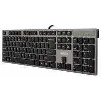 Клавиатура A4Tech KV-300H (USB, ультратонкая, 2 USB порта, grey-black)