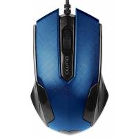 Мышь QUMO Office M14 (USB, optical, 1000dpi, 1.5m, black-blue)