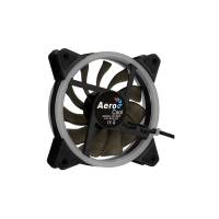 Вентилятор AeroCool Rev RGB (120x120x25mm, Hydro, 1200rpm, 15dBa, 3+4pin, RGB ready LED, black) RTL