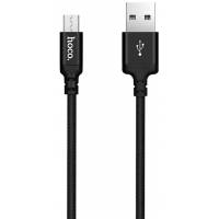 Кабель USB 2.0 Am - micro USB 1.0m (X14 Times Speed, 2A, нейлоновая оплётка, black) hoco