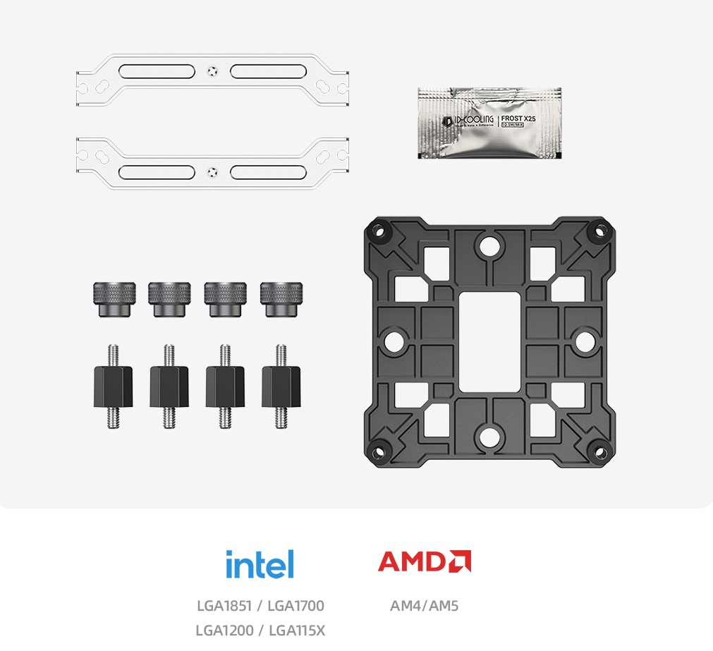 Вентилятор ID-Cooling SE-903-XT V2 ARGB (1150/1151/1155/1156/1200/1700/1851/AM4/AM5, 100mm, Al, Hydro, 500-2500rpm, <29dBa, 3 тепловые трубки, DTH, 4pin, PWM, ARGB LED, 130W) RTL