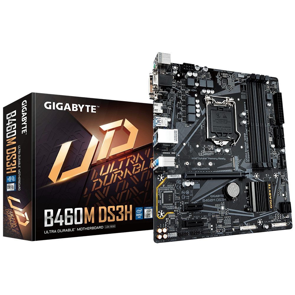 Материнская плата Gigabyte B460M DS3H (s1200, mATX) RTL