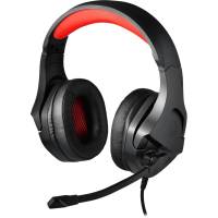 Наушники Redragon THESEUS (полноразмерные закрытые, c микрофоном, игровые, 1.8m, black-red)