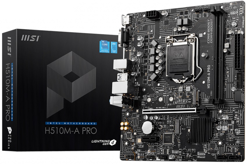 Материнская плата MSI H510M-A PRO (s1200, mATX) RTL