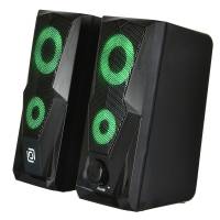 Колонки Oklick OK-127 (2x3W, USB, RGB подсветка, black)