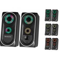 Колонки Defender SOLAR 2 (2х4W, USB, black)