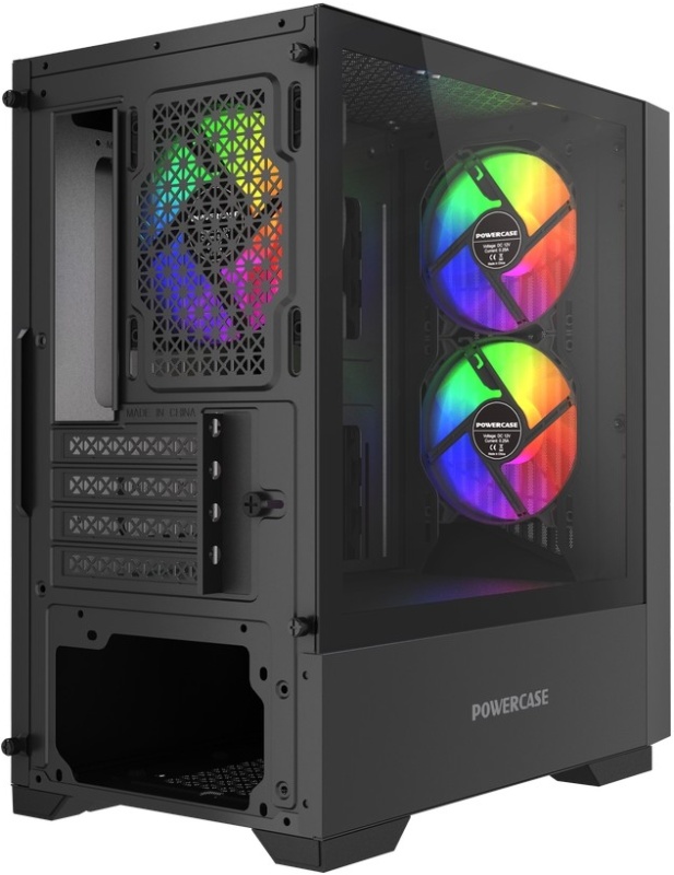 Корпус Powercase Mistral Micro A12B (CMMA12B-L3) (без БП, mATX, USB3.0, 3x FRGB Fan, black)