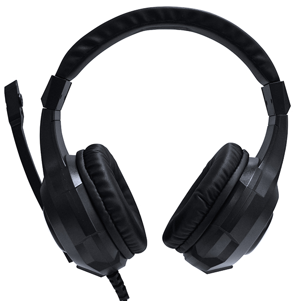 Наушники QUMO HALO GHS0018 (полноразмерные закрытые, c микрофоном, подсветка RGB, игровые, 2m, black)