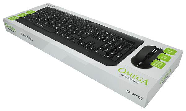 Клавиатура+мышь беспроводные QUMO Omega (black)