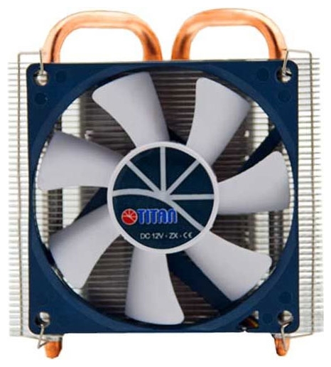 Вентилятор Titan TTC-NC35TZ/PW(RB) (1150/1151/1155/1156/775/AM2/AM3/FM, 80mm, Al, 1500-3500rpm, 14-35dBa, 2 тепловые трубки, low-profile, 4pin, 115W) RTL