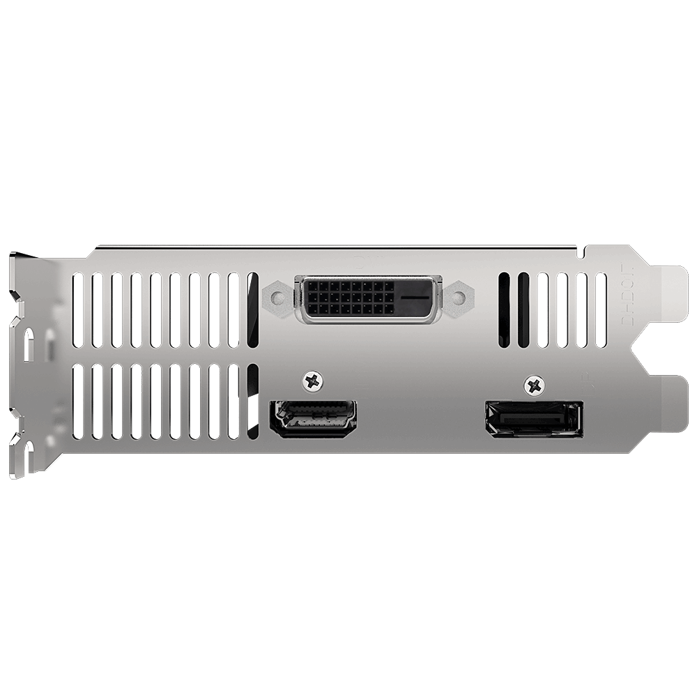 Видеокарта Gigabyte GF GTX1650 4Gb (GV-N1650OC-4GL, 128bit, GDDR5, DVI+HDMI+DP) RTL