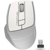 Мышь беспроводная A4Tech Fstyler FG30S (optical, 2000dpi, AA, бесшумный клик, grey-white)