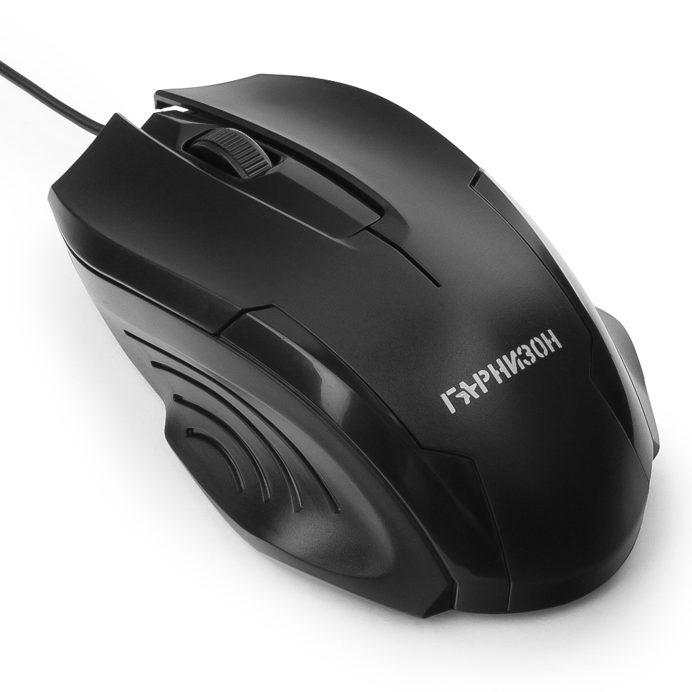 Мышь Гарнизон GM-110 (USB, optical, 800dpi, 1.5m, black)