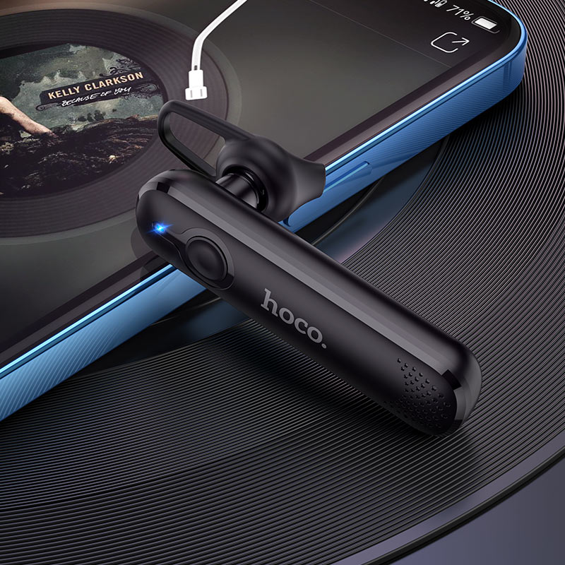 Гарнитура hoco E63 Diamond (вкладыш моно, беспроводная, Bluetooth 5.0, с микрофоном, до 6 часов работы от батареи, black)
