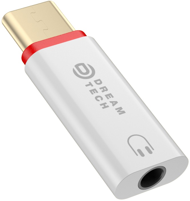 Переходник USB Type-C (m) / 3.5mm Jack (f) (Q1, white) Dream