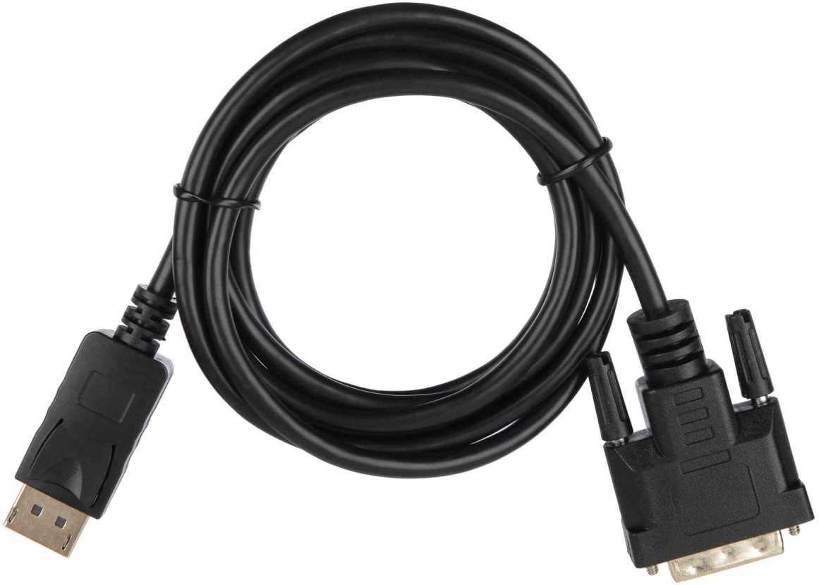 Кабель DisplayPort (m) - DVI (m) 1.8m (ACD-DDIM2-18B, DP v.1.2, экранированный, black) ACD