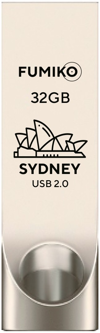 Флеш накопитель USB 2.0 32Gb FUMIKO SYDNEY (FSY-04, silver)