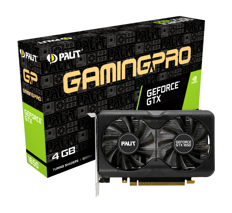Видеокарта Palit GF GTX1650 GAMING PRO 4Gb (128bit, GDDR6, 2xDP+HDMI) RTL