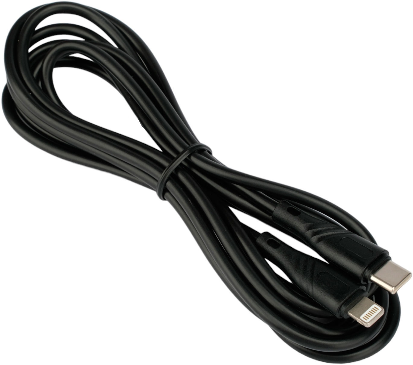 Кабель USB 2.0 Type-C - Lightning 2.0m (CCB-USB2-CMAPO1-2MB, 2.1A, быстрая зарядка, QC3.0, black) Cablexpert