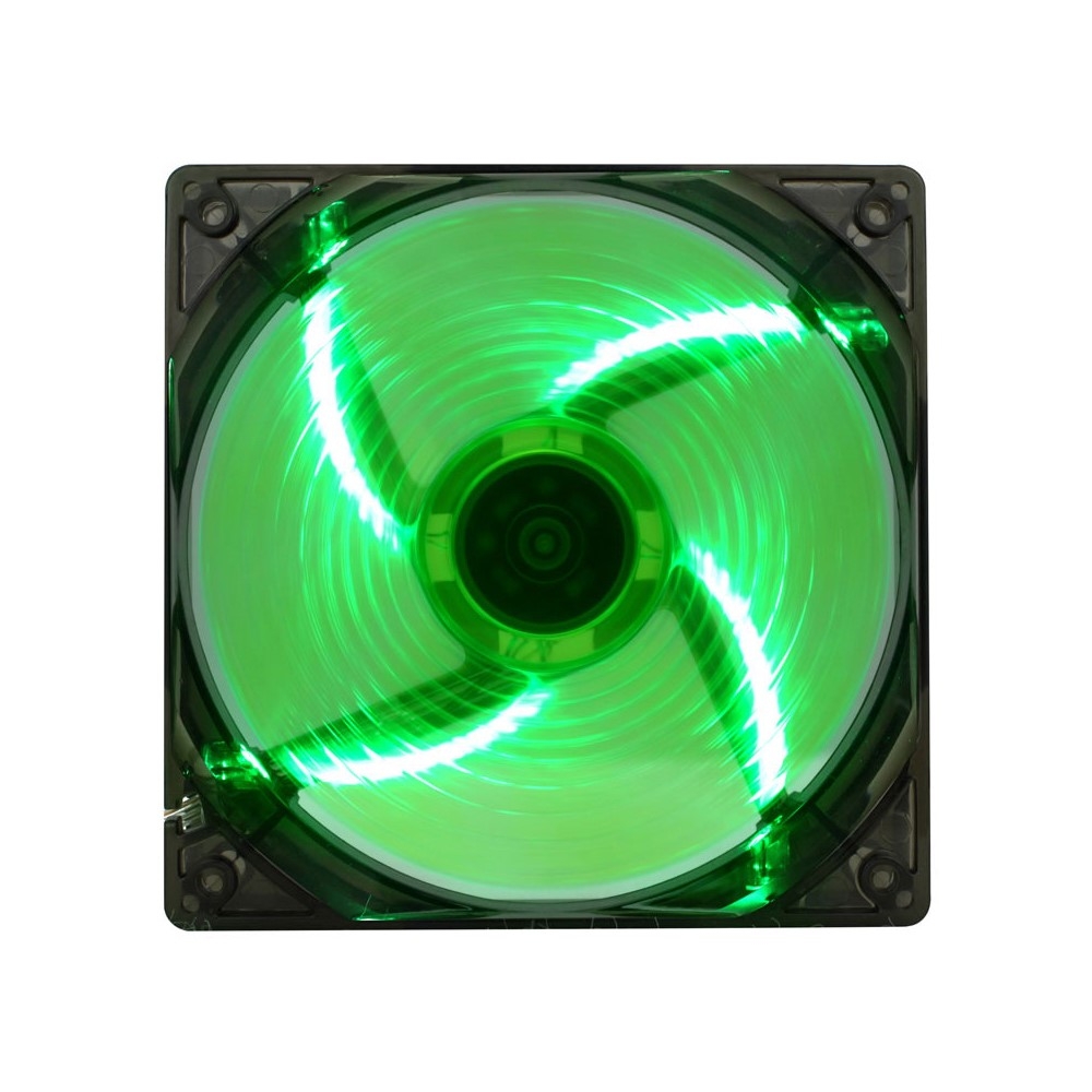Вентилятор GameMax WindForce (GMX-WF12G) (120x120x25mm, sleeve, 1000rpm, 27dBa, 3+4pin, green LED, black-green) RTL