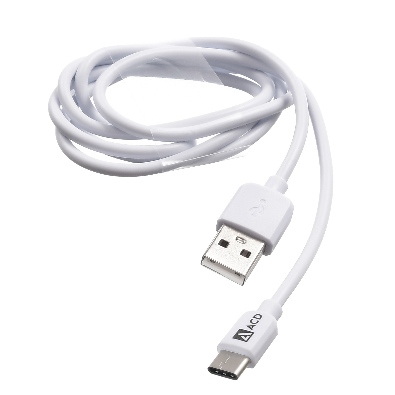 Кабель USB 2.0 Am - USB3.1 Type-C 1.0m (ACD-U910-C2W, пакет, white) ACD