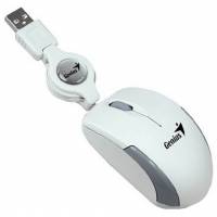 Мышь Genius Micro Traveler (USB, для ноутбука, optical, 1200dpi, white)