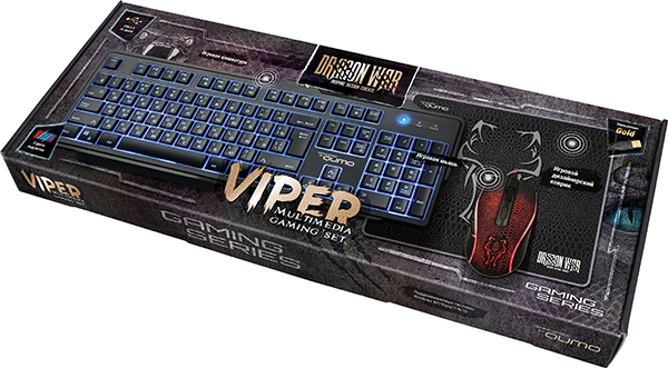 Набор клавиатура + мышь + коврик QUMO Qumo Viper K29/M29 (black)