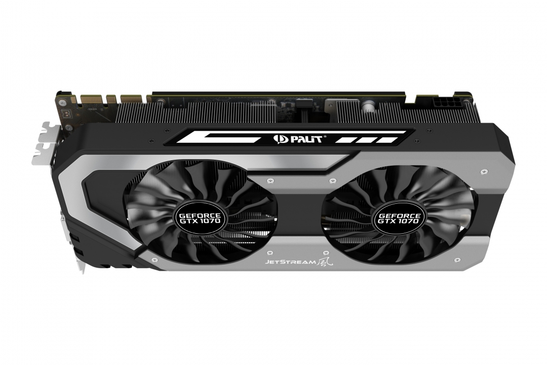 Видеокарта Palit GF GTX1070 JETSTREAM 8Gb (256bit, GDDR5, 3xDP+DVI+HDMI) RTL