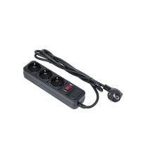 Сетевой фильтр ExeGate (SP-3-1.8B, 3 розетки, 1.8 метра, black) OEM