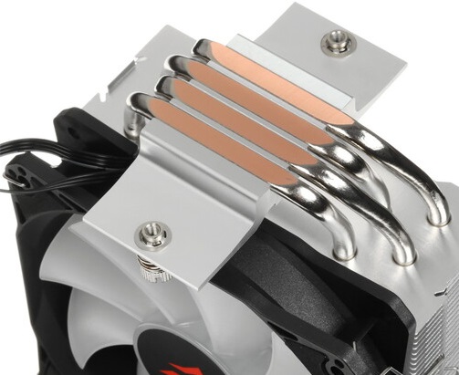 Вентилятор ARDOR WINDSTORM Z4 (1150/1151/1155/1156/1200/1700/AM4/AM5, 120mm, Al, Hydro, 800-1600rpm, <24dBa, 4 тепловые трубки, DTH, 4pin, PWM, ARGB LED, 140W, black) RTL