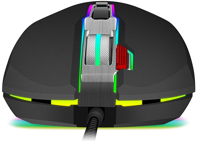 Мышь Sven RX-G850 (USB, optical, 6400dpi, игровая, настраиваемая RGB подсветка, программируемая, soft-touch, black)