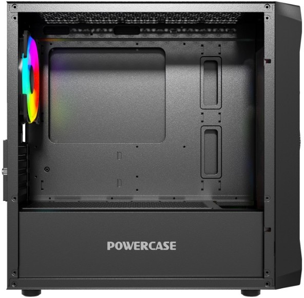 Корпус Powercase Mistral Micro A3B ARGB (CMMAB-A3) (без БП, mATX, USB3.0, 3x ARGB Fan, black)