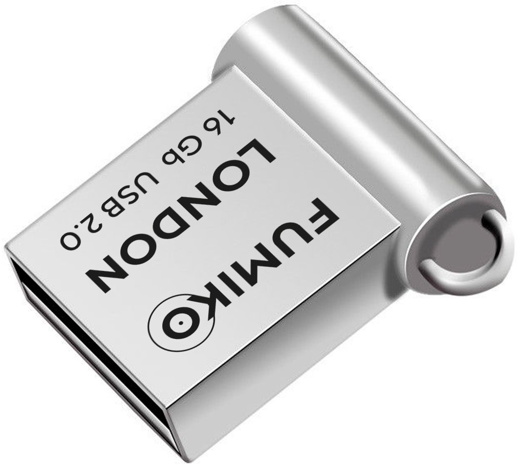 Флеш накопитель USB 2.0 16Gb FUMIKO LONDON (FLO-03, silver)