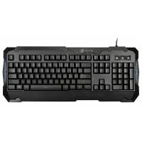 Клавиатура Oklick 721G Sheriff (USB, игровая, с трёхцветной регулируемой подсветкой, black)