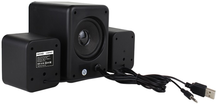 Колонки FUMIKO CABINET (6W, USB, black)